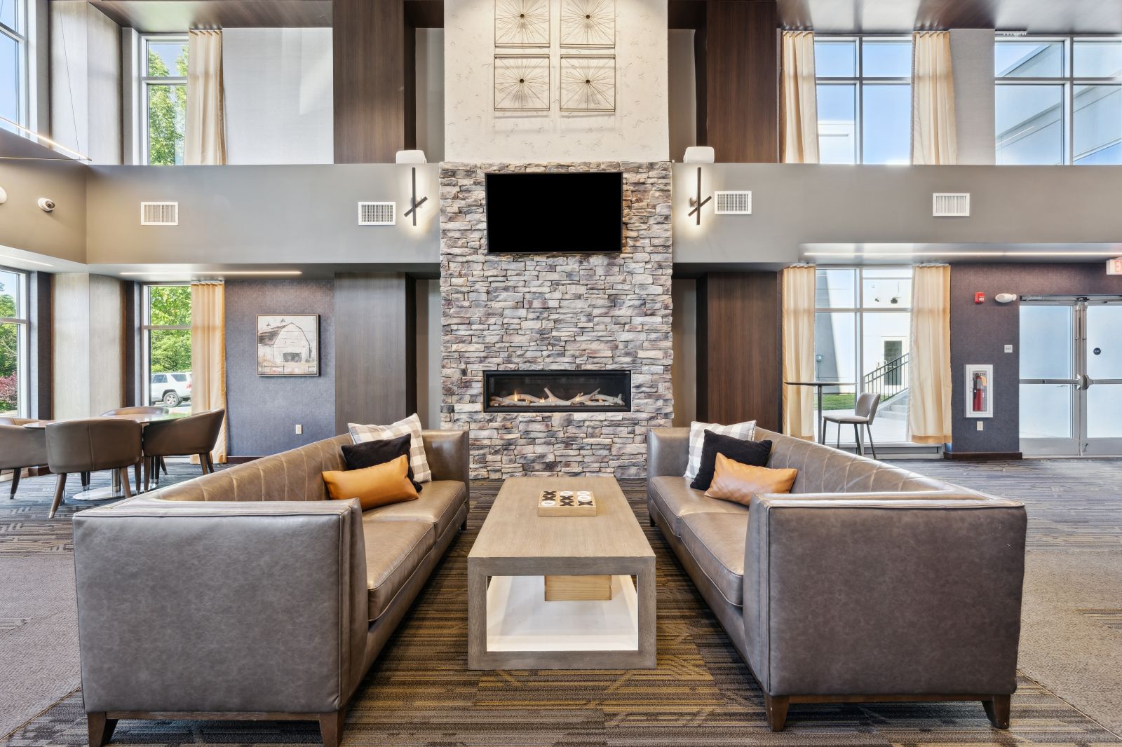 fireplace lounge the valley apartments and townhomes state college pa