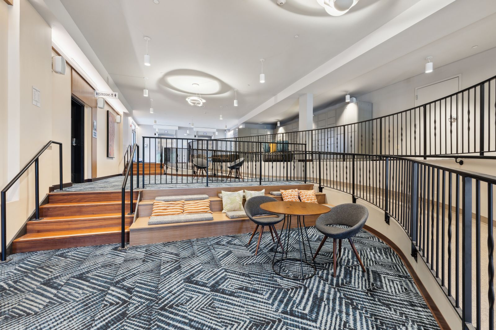 hallway lounge seating study the valley apartments and townhomes state college pa
